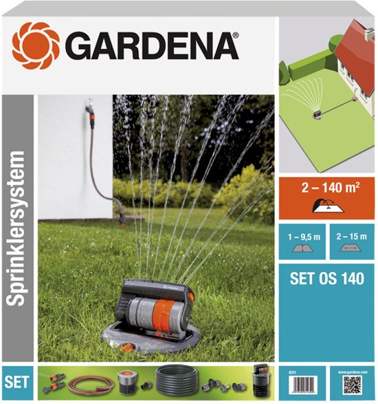 Gardena verzonken zwenksproeier – Set OS 140