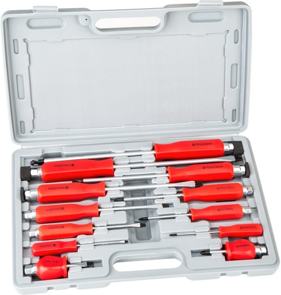 TECTAKE Schroevendraaierset 402391 - In Handige Opbergkoffer