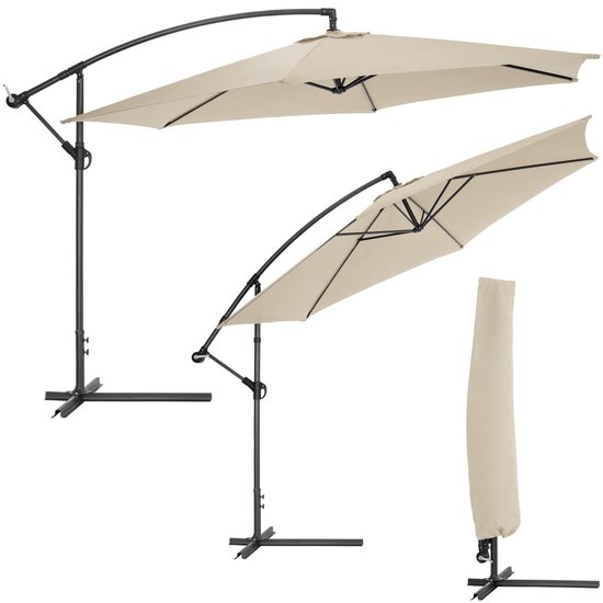 Tectake 400622 aluminium zweefparasol