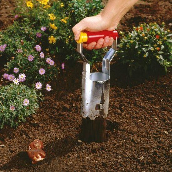 Knijpmechanisme bollenplanter Knijpmechanisme bollenplanter