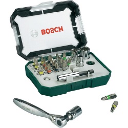 Bosch 2607017322 26-delige ratelset met kleurcodering