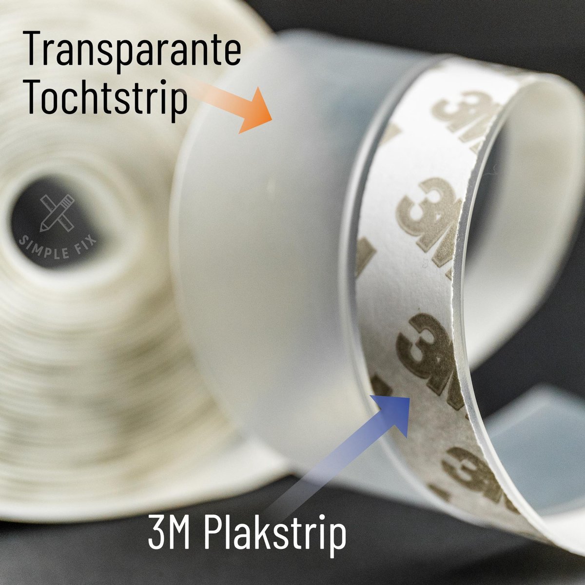 Materiaal van de tochtstrip