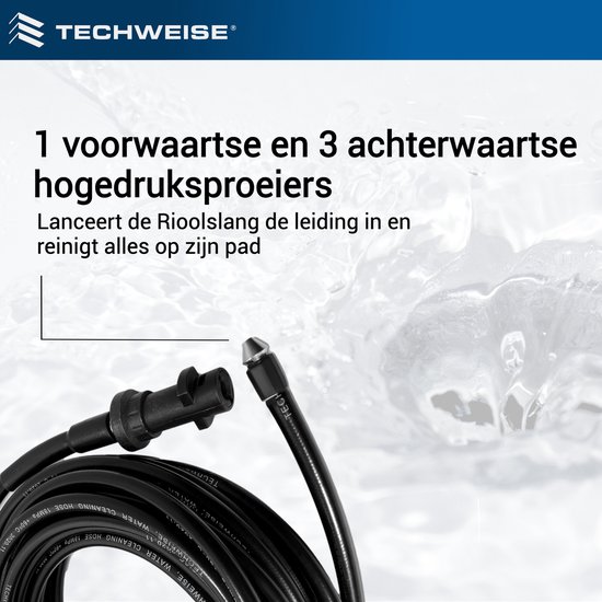 Techweise rioolslang voorwaarts beste