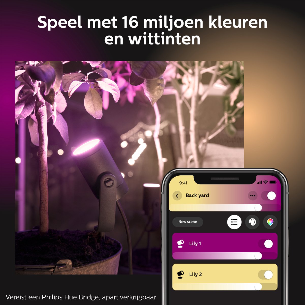 Philips Hue Lily Starterkit tuinspot beste