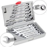 Professionele steeksleutelset met draaibare ringen Professionele steeksleutelset met draaibare ringen
