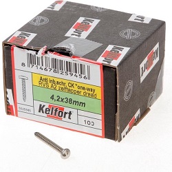 Kelfort Anti-inbraakschroef zelftappend RVS A2 Kelfort Anti-inbraakschroef zelftappend RVS A2