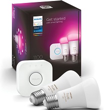 Philips Hue Starterkit Bridge met E27 lampen