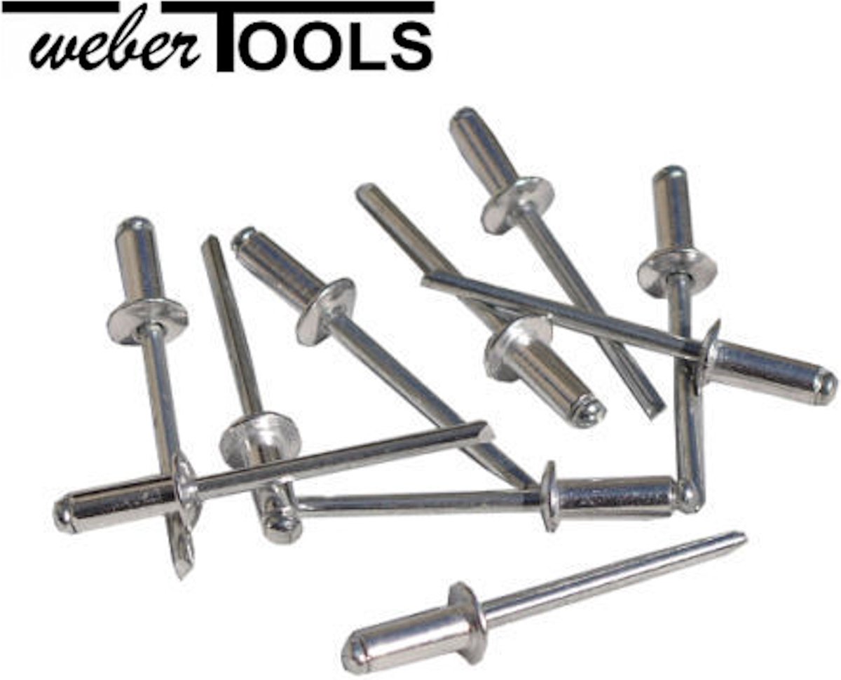 Weber Tools Popnagel assortiment 500-delig popnagels