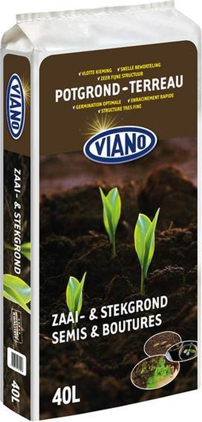 Viano Zaai- & Stek potgrond-40L