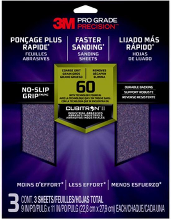 3M Pro Grade Precision schuurpapier korrel 60