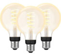 Philips Hue Filamentlamp White Ambiance Globe E27 3-pack